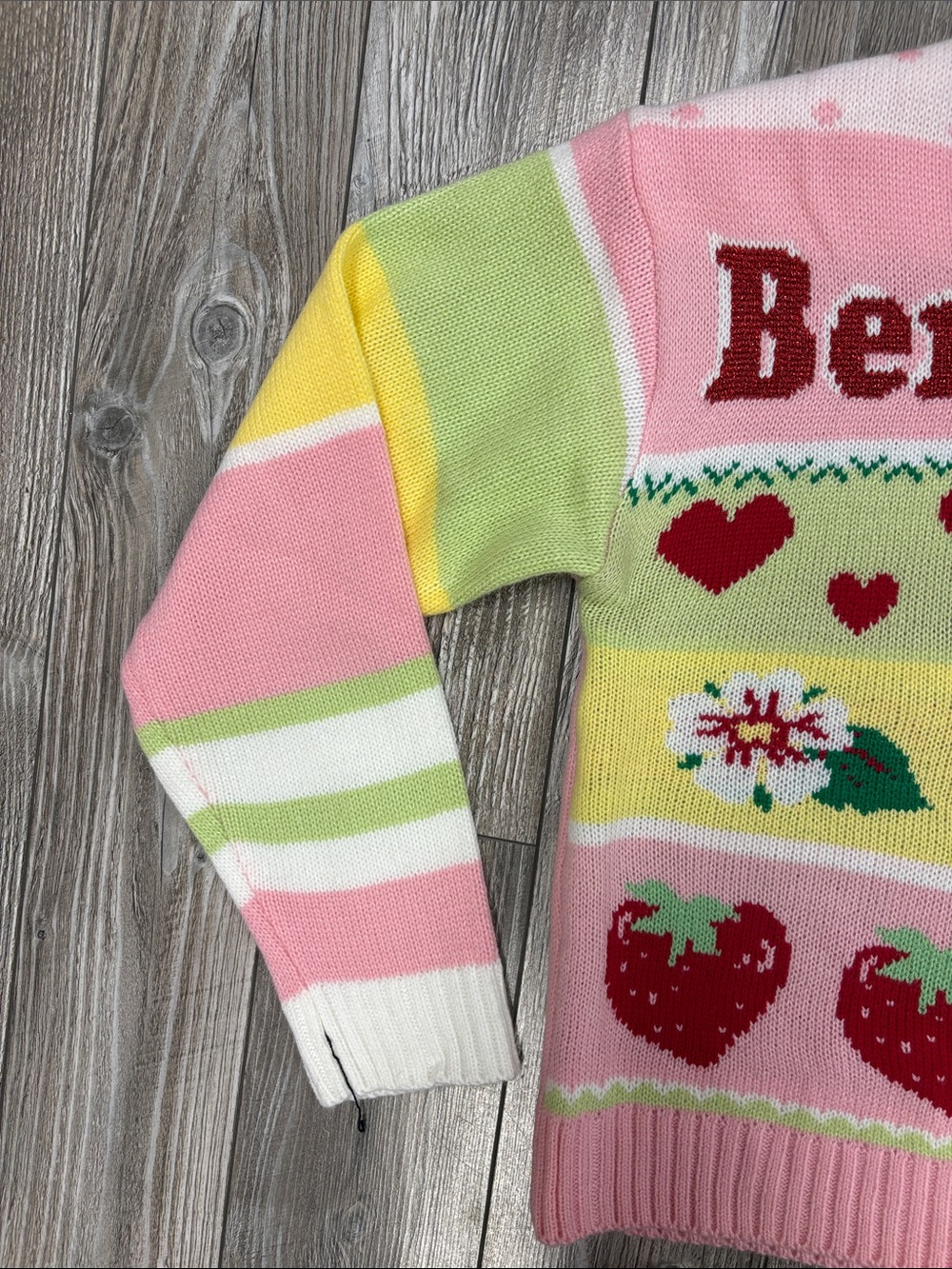 The World Of Strawberry Shortcake Long Sleeve Pull Over Knit - Picture 6 of 12